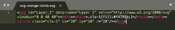 کد XML فایل SVG